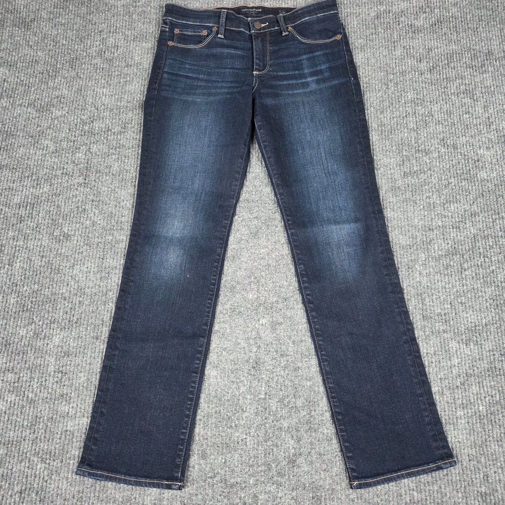 Lucky Brand Sweet Straight Mid Rise Dark Wash Jeans Size 8/29 Regular 26588